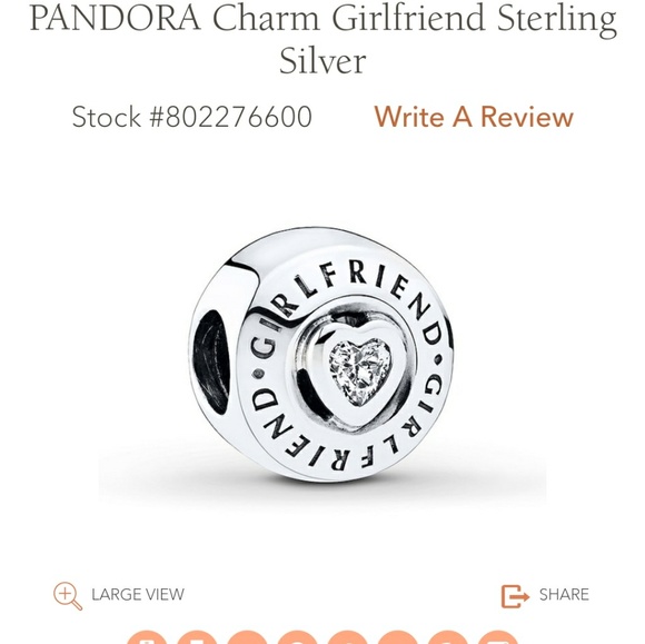 Pandora charm- "Girlfriend" - Picture 2 of 2
